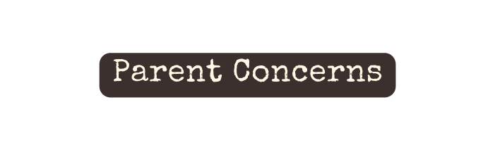 Parent Concerns